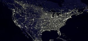 United States at Night