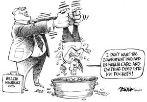 Cartoon Health Insurance Costs