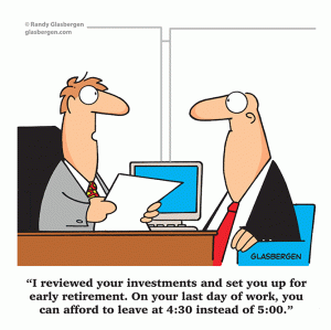 Cartoon Early Retirement