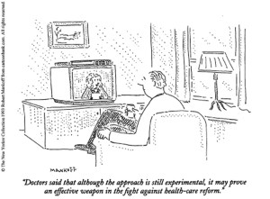 Cartoon Fight Against Health Reform