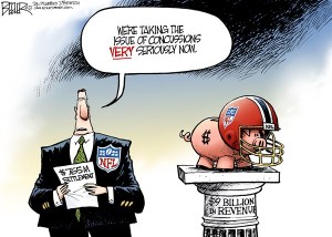 Cartoon Football Concusions