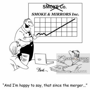 'And I'm happy to say, that since the merger...'