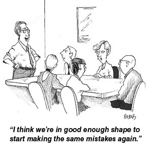 Cartoon Making the Same Mistakes