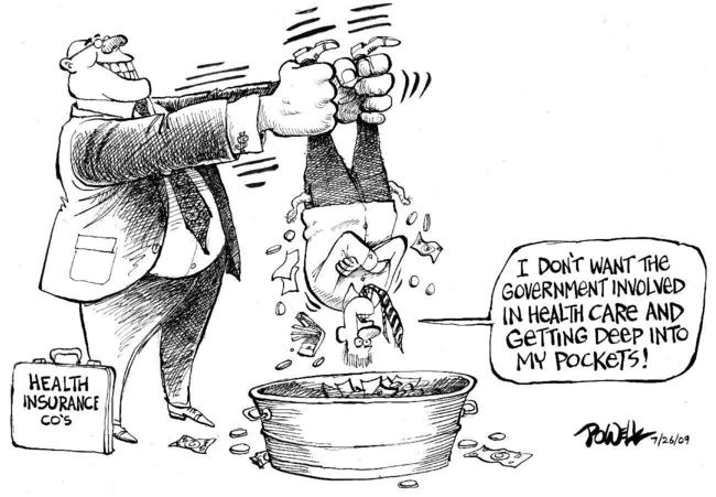 Image result for cartoon lack of health insurance