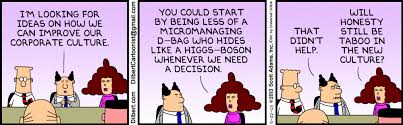 Dilbert on improving corporate culture! | Dilbert comics, Work humor,  Corporate culture